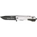 Mtech MT456S Knives Folder Knife Stainless Black Finish Silver Aluminum Handle